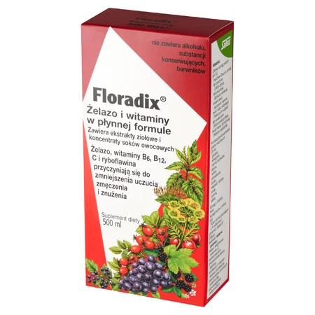 Floradix Залізо та вітаміни, 500 мл: ціни та характеристики