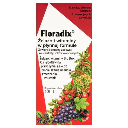 Floradix Залізо та вітаміни, 500 мл: ціни та характеристики