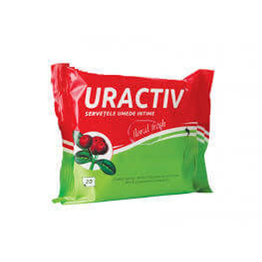 Інтимні серветки Uractiv, 20 шт, Fiterman Pharma: ціни та характеристики