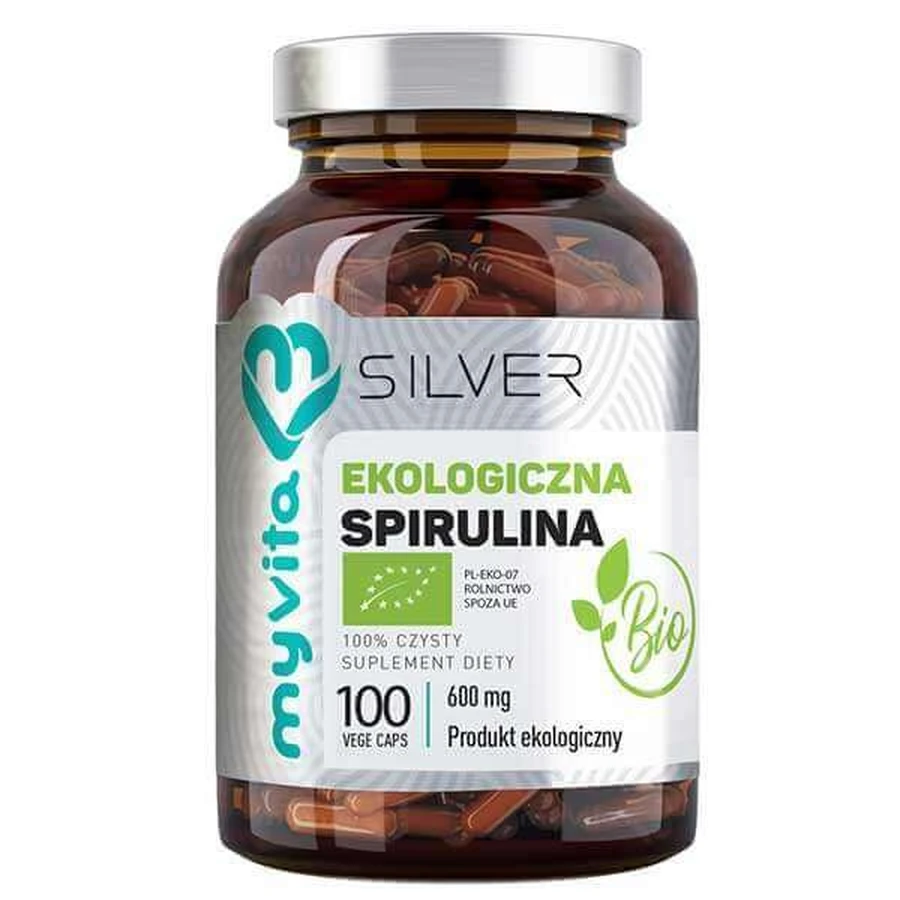 MyVita Silver Spirulina BIO 100 капсул: ціни та характеристики