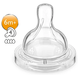 Набор из 2 сосок Classic, +6 месяцев, SCF634/27, Philips Avent