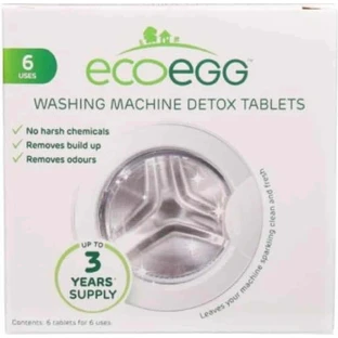 Ecoegg Таблетки для чищення пральних машин 1×6 шт, таблетки для пральних машин