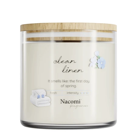 Nacomi Fragrances, соевый венок, аромат, Чистый лен, 450 г: цены и характеристики