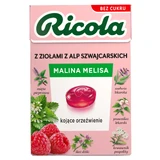 Ricola Малина и мелисса, швейцарские травяные конфеты, без сахара, 27,5 г