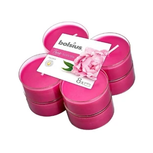 Bolsius Aromatic 2.0 Aromatic Maxi 8шт Пион, ароматические свечи 1×8шт, ароматическая свеча