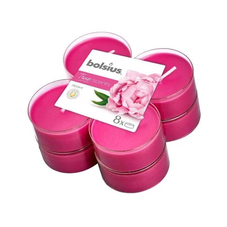 Bolsius Aromatic 2.0 Aromatic Maxi 8шт Пион, ароматические свечи 1×8шт, ароматическая свеча: цены и характеристики