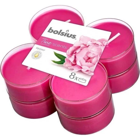 Bolsius Aromatic 2.0 Aromatic Maxi 8шт Пион, ароматические свечи 1×8шт, ароматическая свеча: цены и характеристики
