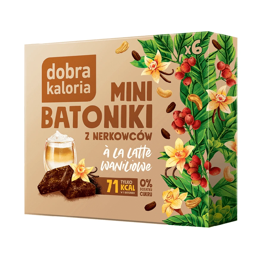 Good Kaloria Мини-батончики из кешью а'ля латте ваниль, без добавления сахара, 6 штук СРОК ДАТА: цены и характеристики
