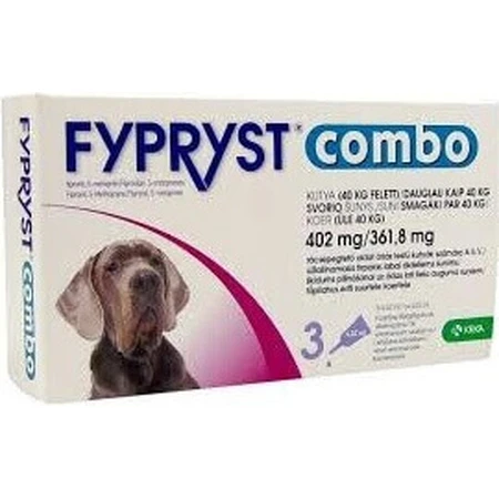 FYPRYST комбо 402 мг/361,8 мг PSY OVER 40 кг 1×4,02 мл, препарат від бліх: ціни та характеристики