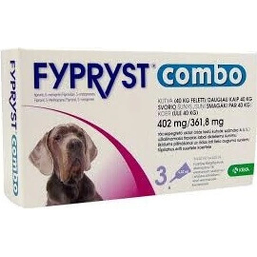 FYPRYST комбо 402 мг/361,8 мг PSY OVER 40 кг 1×4,02 мл, препарат від бліх: ціни та характеристики