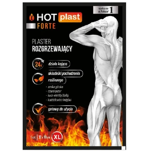 Hot Plast Forte, согревающий пластырь, размер XL, 12 см x 18 см, 1 штука