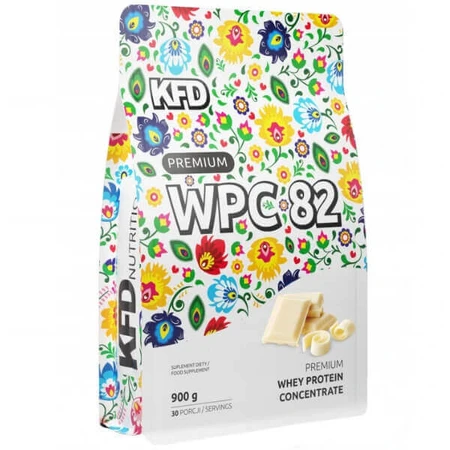 KFD Premium WPC 82, зі смаком білого шоколаду, 900 г: ціни та характеристики
