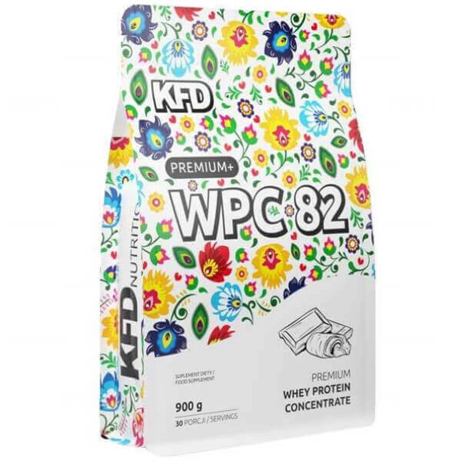 KFD Premium WPC 82, зі смаком білого шоколаду, 900 г: ціни та характеристики