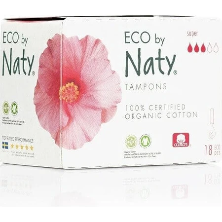 Eco by Naty тампони супер 1×18 шт, тампони: ціни та характеристики