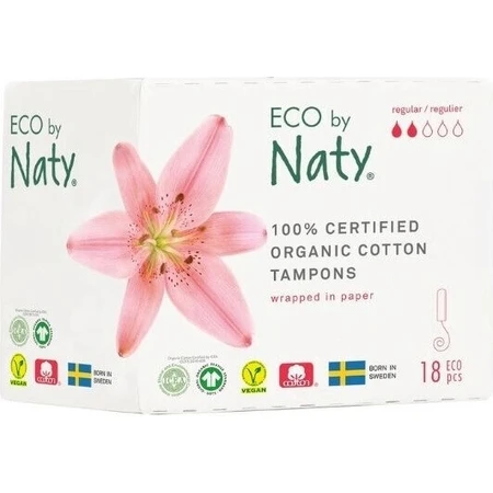 Eco by Naty тампони супер 1×18 шт, тампони: ціни та характеристики