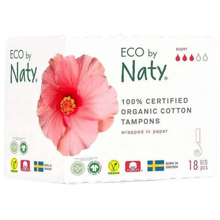 Eco by Naty тампони супер 1×18 шт, тампони: ціни та характеристики