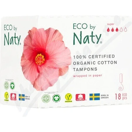 Eco by Naty тампони супер 1×18 шт, тампони: ціни та характеристики