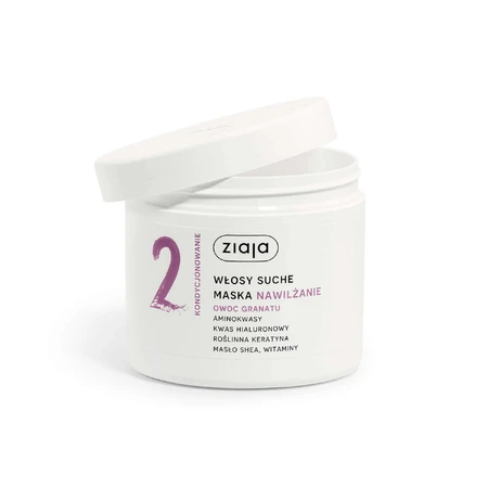 Ziaja Rolinnie Pielgnujemy Nawililanie Pomegatu Fruit, маска, сухие волосы, 350 мл: цены и характеристики