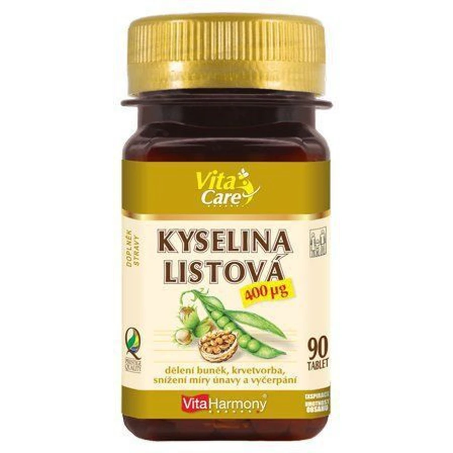 VitaHarmony Фолиевая кислота 400 г 90 таблеток: цены и характеристики