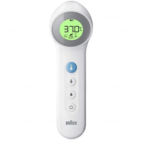 Braun BNT 400, бесконтактный термометр для лба 5 в 1 с точным определением возраста, белый: цены и характеристики