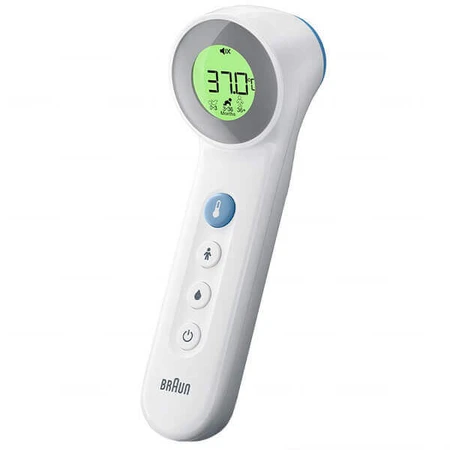 Braun BNT 400, бесконтактный термометр для лба 5 в 1 с точным определением возраста, белый: цены и характеристики