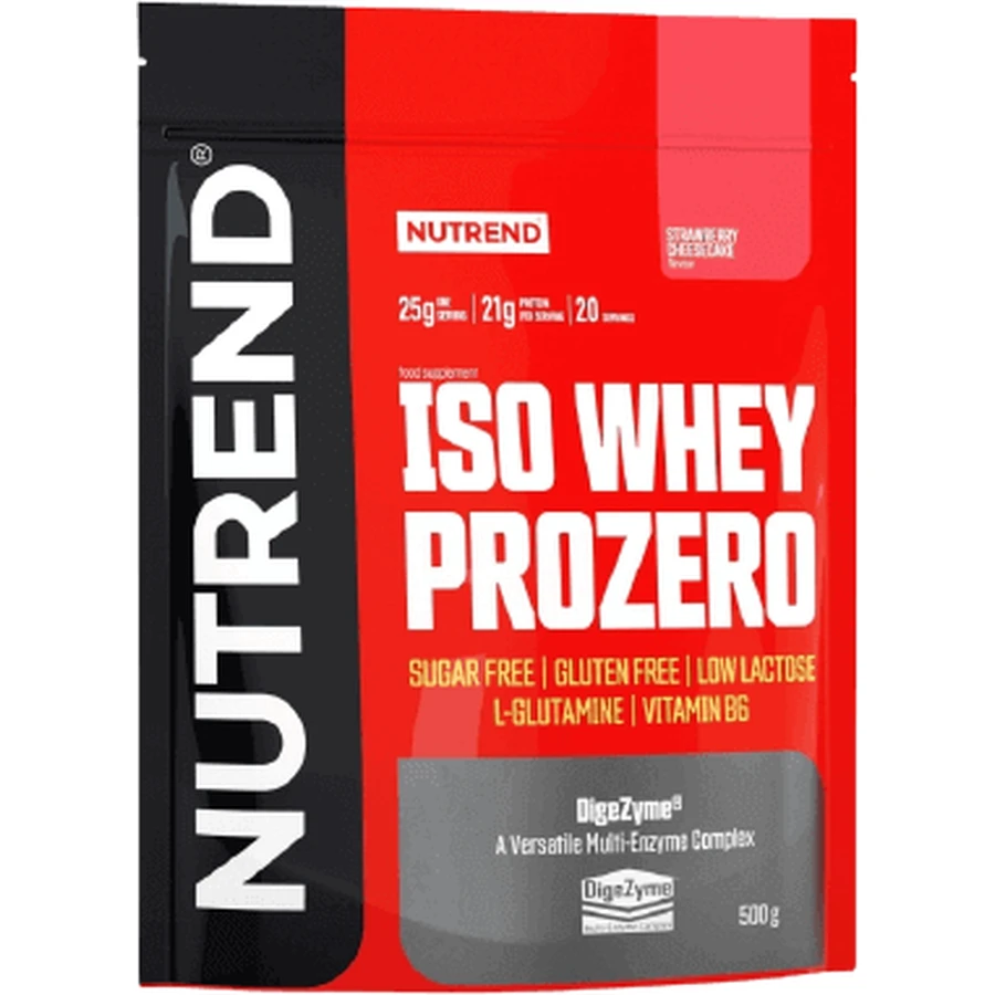 Nutrend ISO Сироватковий полуничний чізкейк Prozero 500 г: ціни та характеристики