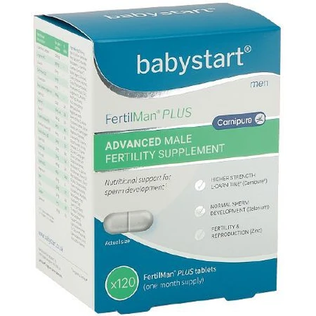 BabyStart Fertilman Plus витамины для мувов с L-карнитином 120 таблеток: цены и характеристики