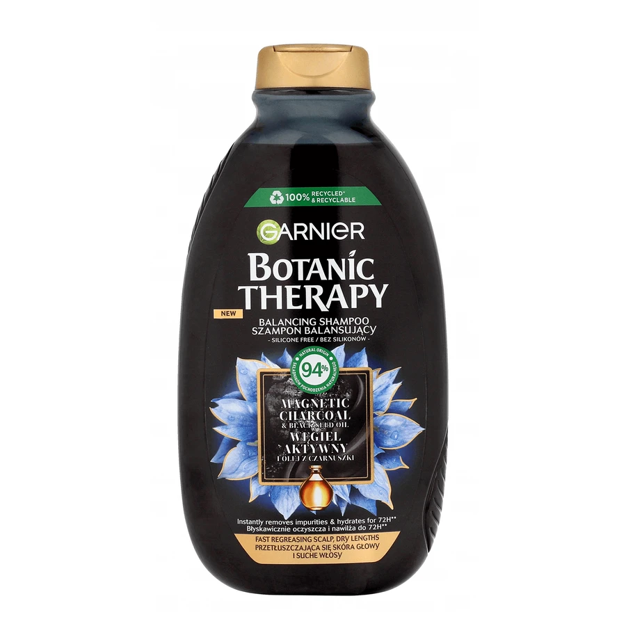Garnier Botanic Therapy, Шампунь-баланс для сухого волосся та жирної шкіри голови, активна олія, 400 мл ЗАБРУДНЕНА УПАКОВКА: ціни та характеристики
