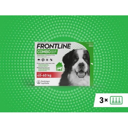 FRONTLINE COMBO спот-он для собак XL 3 х 4,02 мл 3×4,02 мл, препарат від паразитів: ціни та характеристики