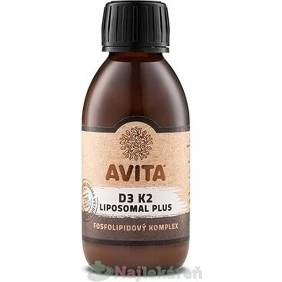 AVITA D3 K2 LIPOSOMAL PLUS 1×200 мл, фосфоліпідний комплекс: ціни та характеристики