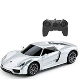 Машина с пультом управления Porsche 918 Spyder, масштаб 1 к 24, серебристая, Rastar