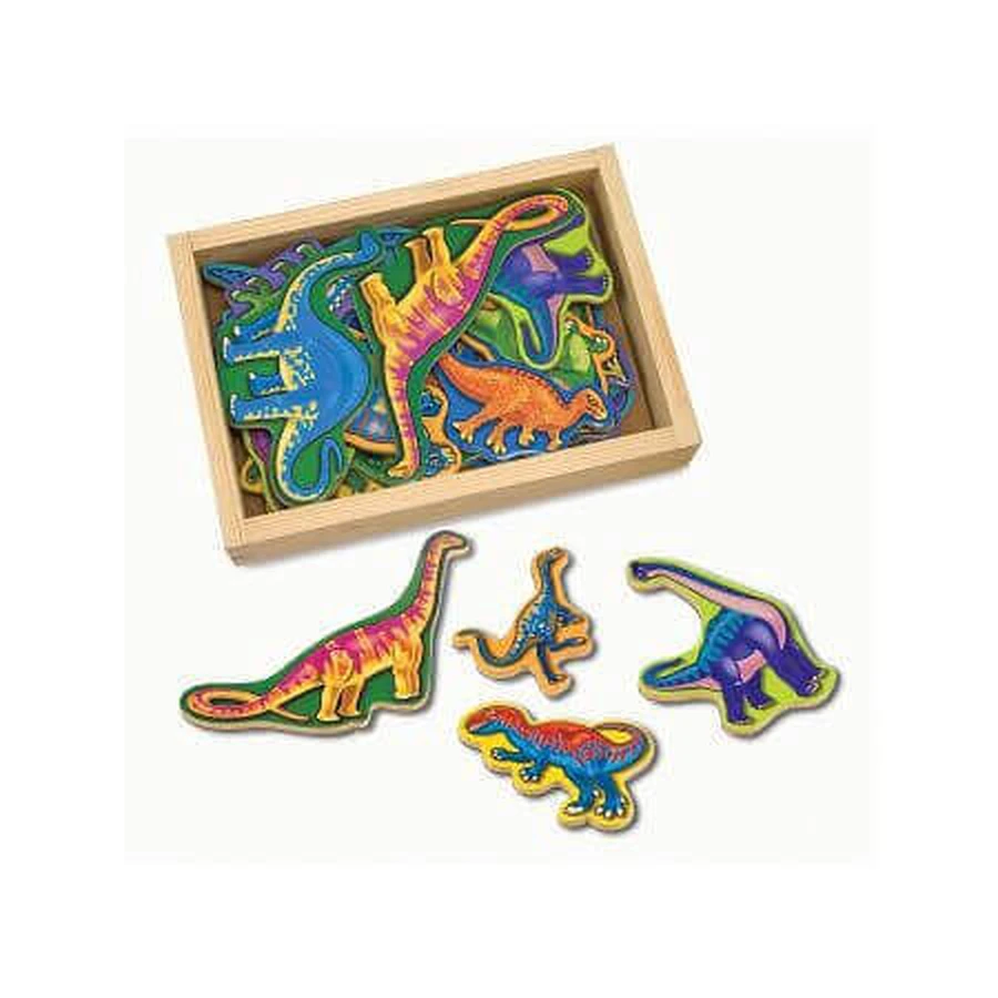 Деревянные динозавры с магнитами, +3 года, Melissa&Doug: цены и характеристики