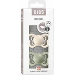 Ортодонтические пустышки BIBS Couture из натурального каучука, возраст 2 года, Honey Bee/Olive 2 шт.: цены и характеристики