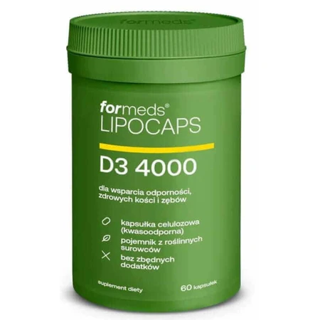 Ліпокапс ліпосомальний D3 4000 МО, 60 капсул, ForMeds: ціни та характеристики
