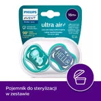 Avent Ultra Air, пустушка, силіконова, симетрична, хлопчик, SCF349/18, від 18 місяців, 2 шт.: ціни та характеристики
