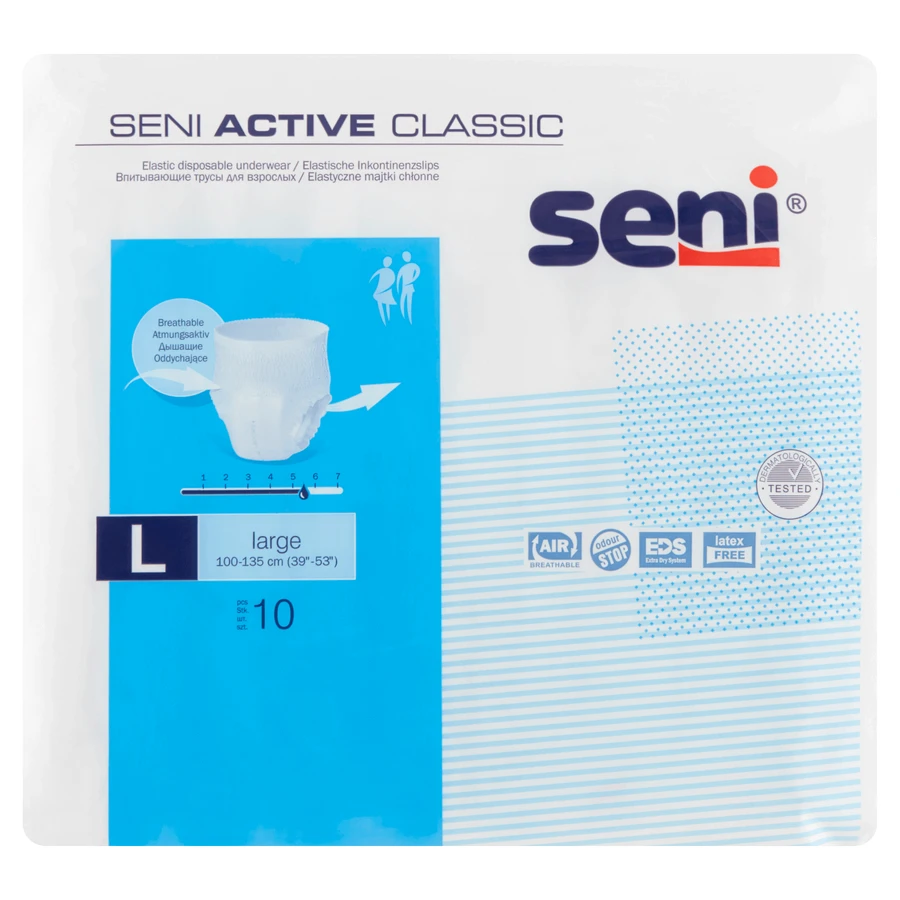 Трусики Seni Active Classic на підборідді 10 шт L: ціни та характеристики