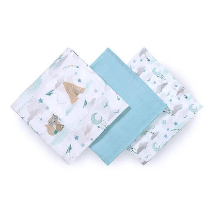 BabyOno Natural Bamboo, натуральные подгузники с бамбуковыми волокнами, голубые, 70 x 70 см, 3 шт.: цены и характеристики