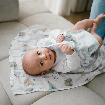 BabyOno Natural Bamboo, натуральные подгузники с бамбуковыми волокнами, голубые, 70 x 70 см, 3 шт.: цены и характеристики