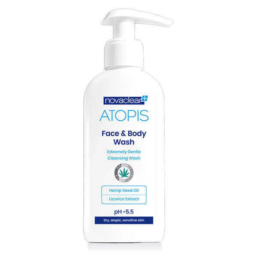 Novaclear Atopis Face amp; Body Wash средство для мытья лица и тела 500 мл: цены и характеристики