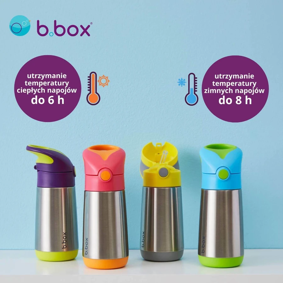B.Box, термопляшка з сомою, дитяча, полуничний коктейль, від 12 місяців, 350 мл: ціни та характеристики