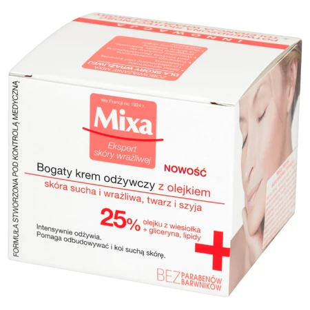 Mixa Viral Skin Expert Rich Replenishing Cream, 50 мл: цены и характеристики