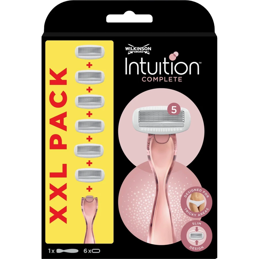 Бритва Wilkinson Sword Intuition Complete XXL + змінні головки 6 шт.: ціни та характеристики