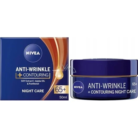 NIVEA 65+ Покращення контуру обличчя 1×50 мл, нічний крем: ціни та характеристики