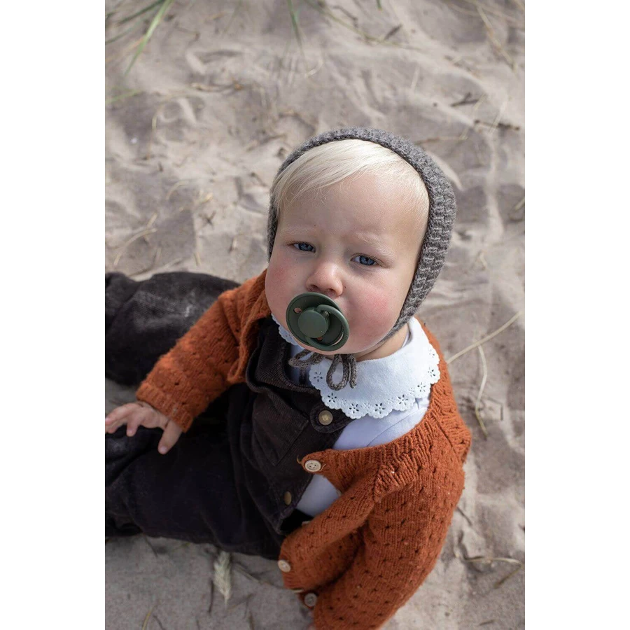 Пустышка BIBS De Lux из натурального каучука - , возраст 2 года, облако/черный 2 шт.: цены и характеристики