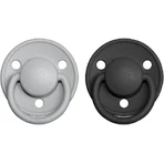 Пустышка BIBS De Lux из натурального каучука - , возраст 2 года, облако/черный 2 шт.: цены и характеристики