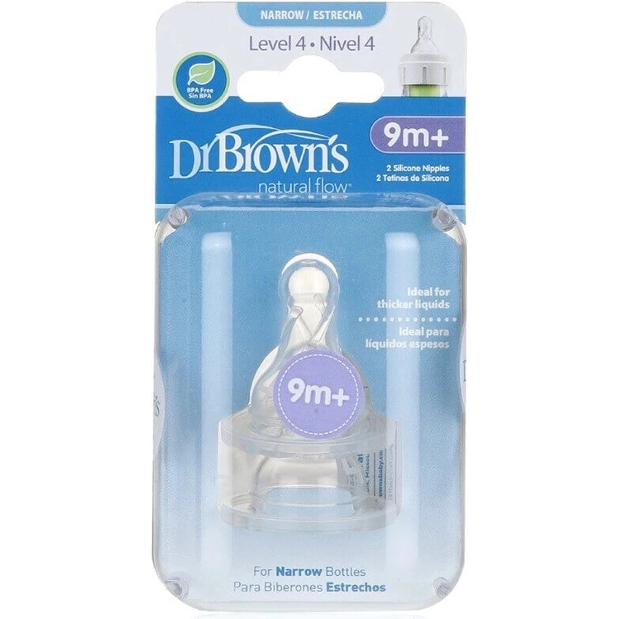 DR.BROWNS CUMLIKY OPTIONS+ NARROW LEVEL 4 1×2 шт, пустушки: ціни та характеристики