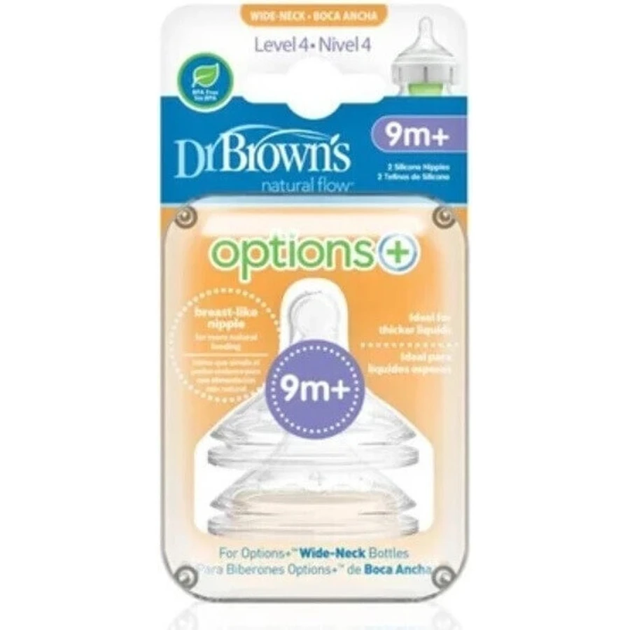 DR.BROWNS CUMLIKY OPTIONS+ NARROW LEVEL 4 1×2 шт, пустушки: ціни та характеристики