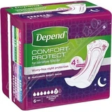 Жіночі прокладки від нетримання сечі DEPEND MAXIMUM, 12,5x34 см, поглинання 953 мл, 1х6 шт.