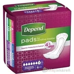Прокладки DEPEND MAXIMUM от недержания для женщин, 12,5х34 см, 953 мл, 1х6 шт.: цены и характеристики