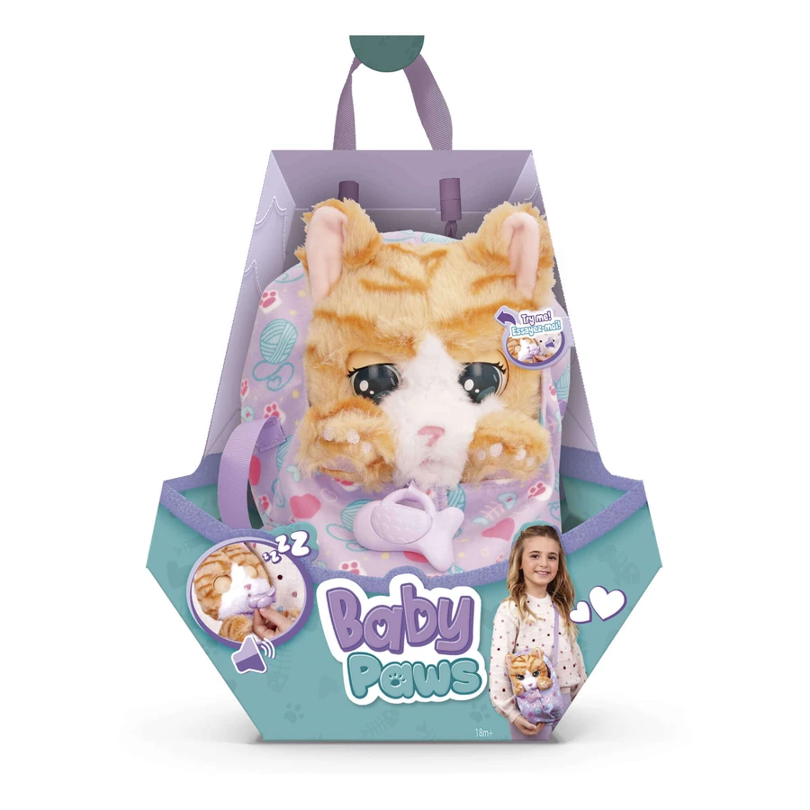 Интерактивная игрушка Кошка, +3 года, 30 см, Baby Paws: цены и характеристики